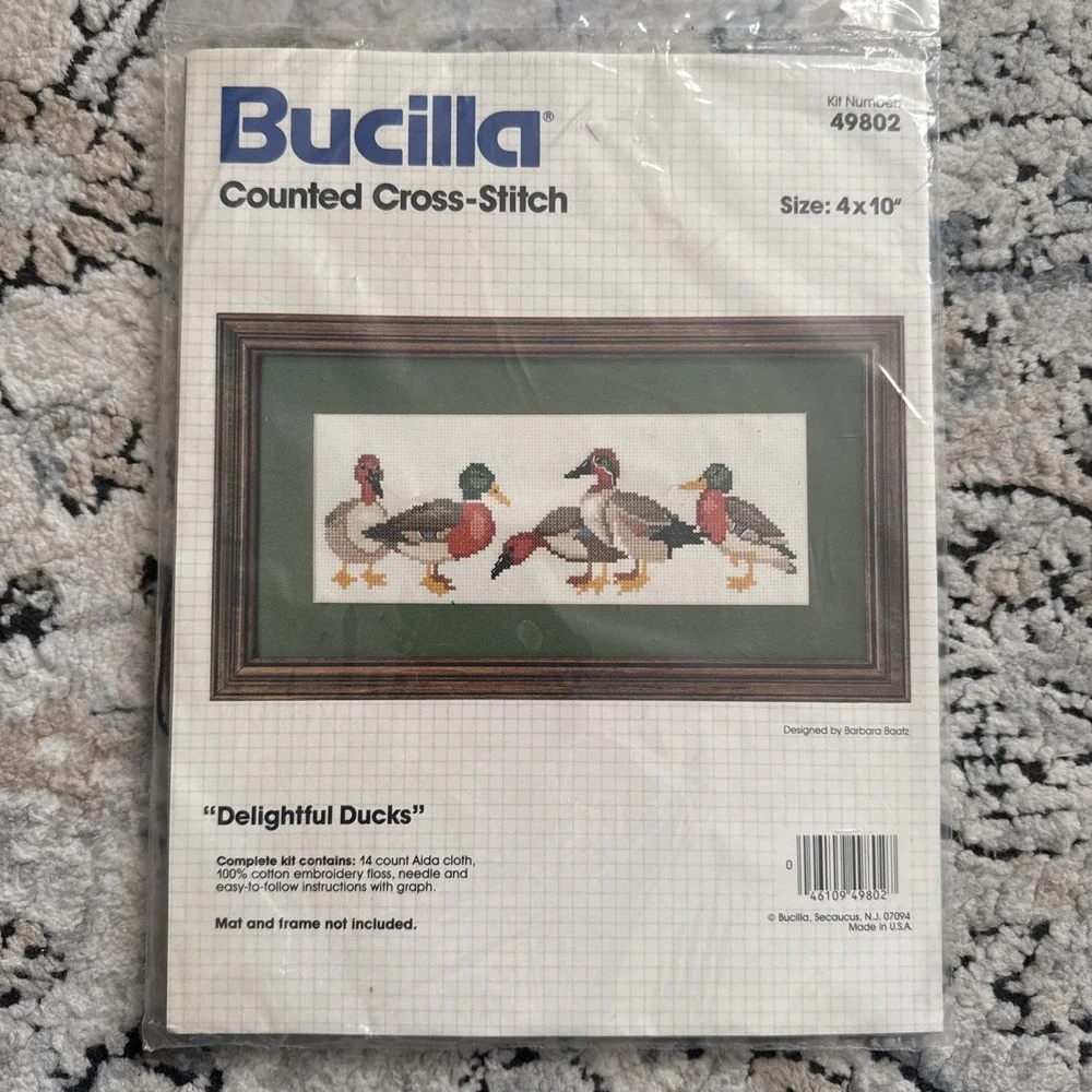 Delightful Ducks Counted Cross Stitch Kit #49802 by Bucilla (4
